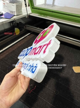 Chữ nổi mica có đèn